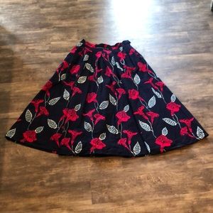 Francis + Benedict floral Maxi Skirt